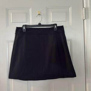 Lands' End Black Women's Active Knit Skirt Comfort Casual Size Medium